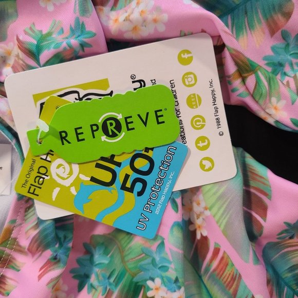 Flap Happy Girls Swimsuit Long Sleeve UPF 50 Charlie Rash Guard Pink SZ 4 NWT - Picture 8 of 8